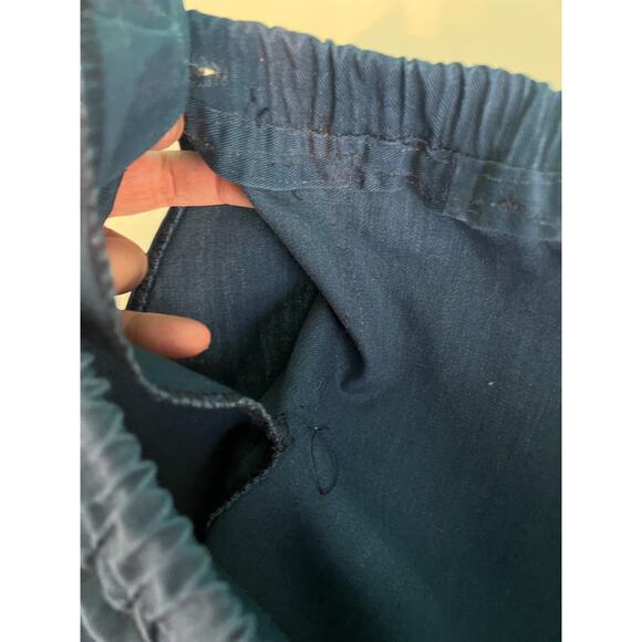 Vintage 70s The Fox Collection Women's Wide Leg Shorts Culottes Blue Missy 16 - Picture 7 of 9